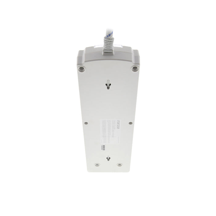 REGLETA FORZA SUPRESOR SOBRETENSION 11 SALIDAS W/USB WHITE