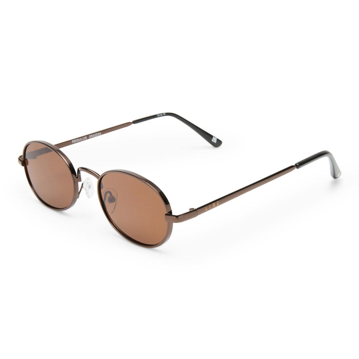 Regulus Chocolate Uni-Sex Oval Sunglasses | Aire