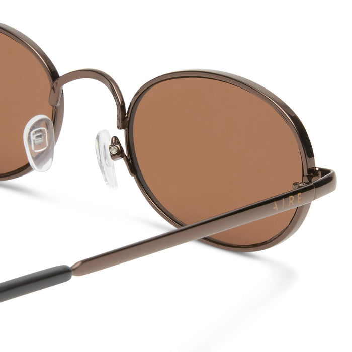 Regulus Chocolate Uni-Sex Oval Sunglasses | Aire