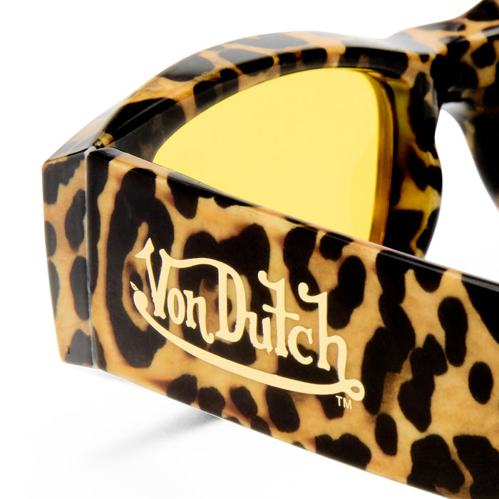 Rehab Leopard Print Uni-Sex Rectangle Sunglasses | Aire