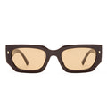 Renegade Chocolate Uni-Sex Rectangle Sunglasses | Aire
