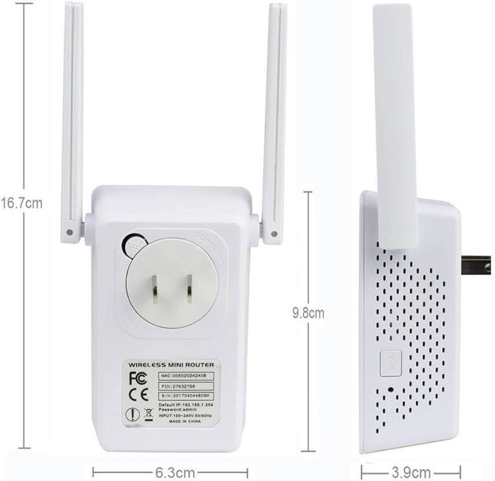 Repetidor de WIFI Doble Antena