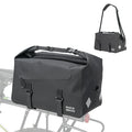 ROCKBROS bike rear rack bag waterproof rolltop expandable 16 l#Color_Black