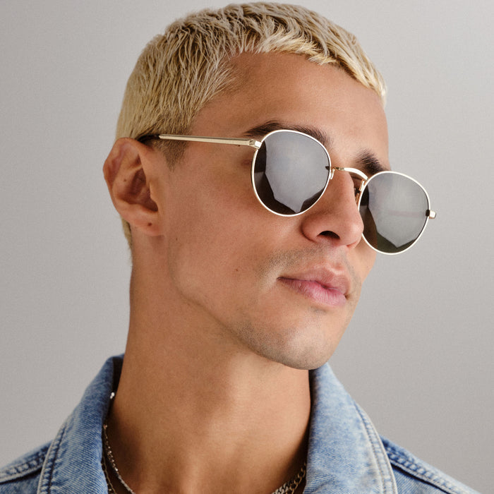 Rising Gold Dark Tort Uni-Sex Round Sunglasses | Aire