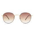 Rising Gold Tort Uni-Sex Round Sunglasses | Aire