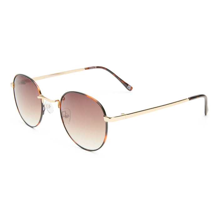 Rising Gold Tort Uni-Sex Round Sunglasses | Aire
