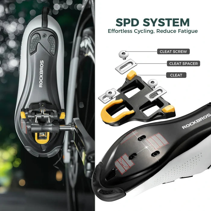 ROCKBROS road bike pedals with cleats spd compatible