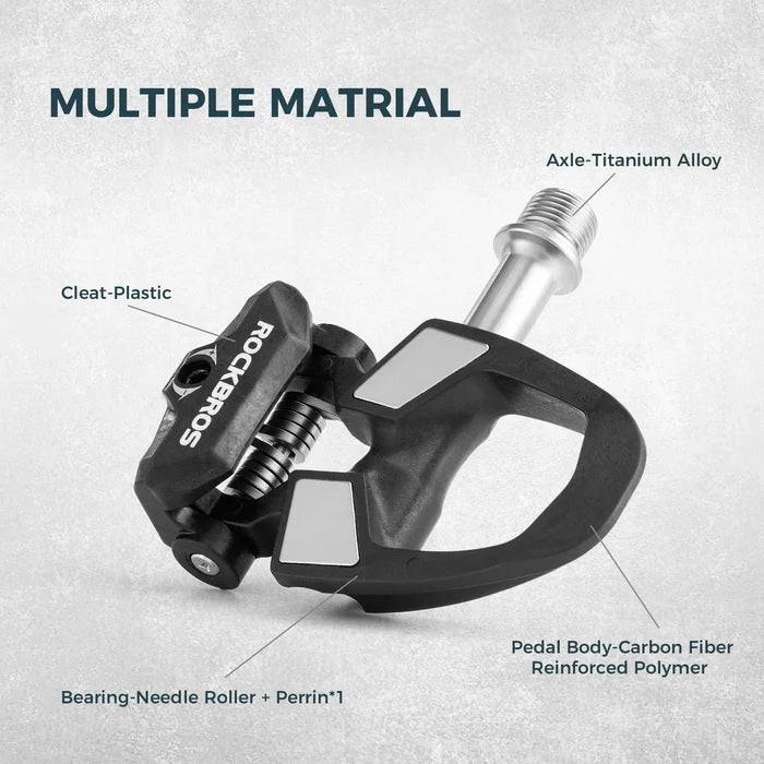 ROCKBROS road bike pedals with cleats spd compatible