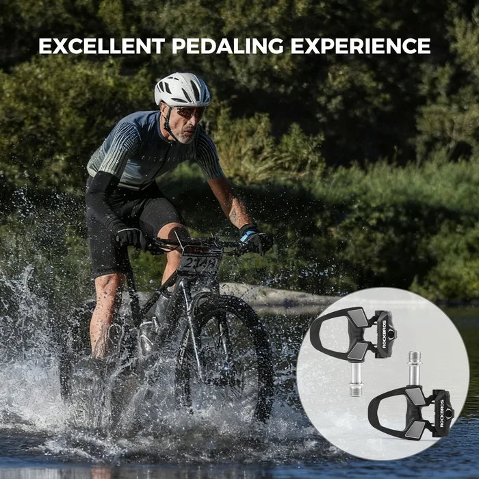 ROCKBROS road bike pedals with cleats spd compatible
