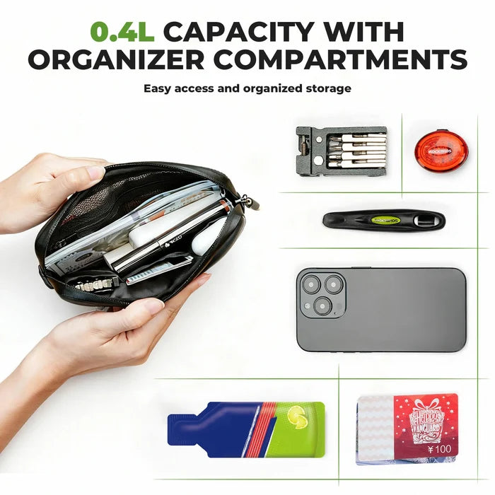Road-to-Sky Sustainable Eco-Friendly Recycled Tire Bike Wallet 0.4L