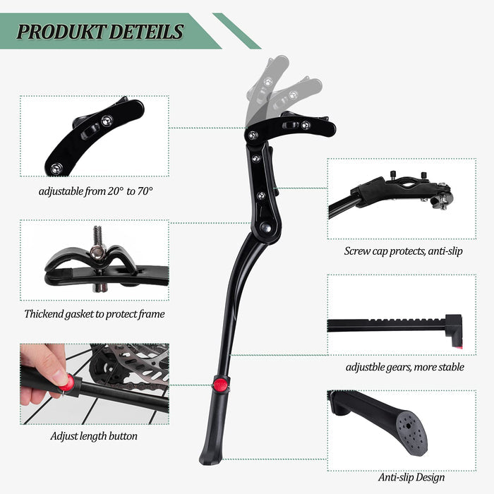 ROCKBROS-Adjustable-Kickstand-Aluminum-Alloy-for-24-29-Inch-Bike