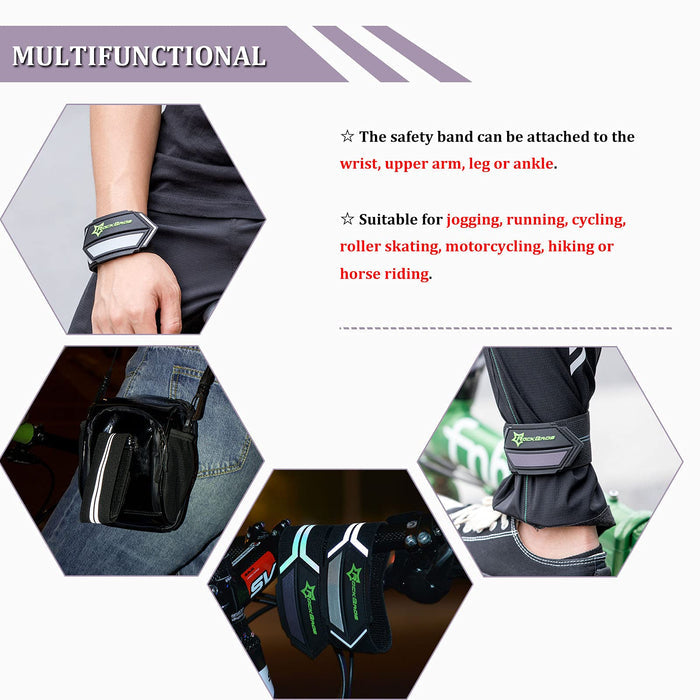 ROCKBROS Ankle Blousing with Hook & Loop for Cycling Walking & Running