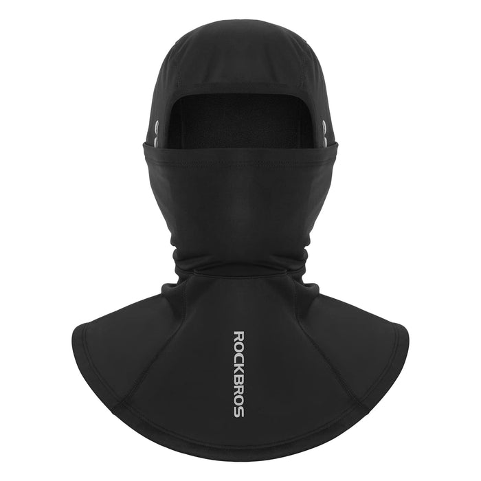 ROCKBROS windproof balaclava neck warmer with glasses holes, ideal for cold weather and cycling