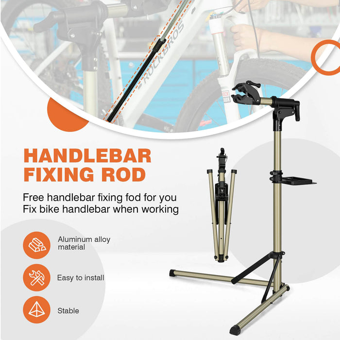 ROCKBROS Bicycle Repair Stand, Adjustable Holder for MTB, E-Bike & Racing Bikes - ROCKBROS-UK
