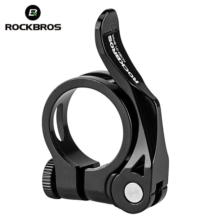 ROCKBROS Quick-Release Bicycle Seat Clamp – Instant Height Adjustment for Any Ride #Style_Quick release 34.9