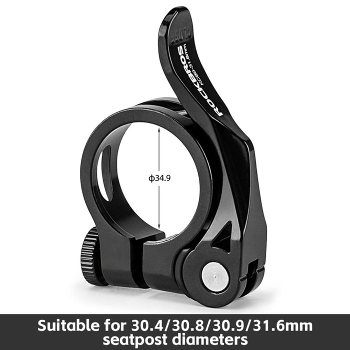 ROCKBROS Quick-Release Bicycle Seat Clamp – Instant Height Adjustment for Any Ride  #Style_Quick release 34.9