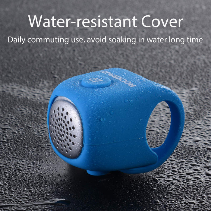 Rockbros-Bike Bell 90dB Electric Cycling Bells Loud Rainproof 3 Modes #color_Red