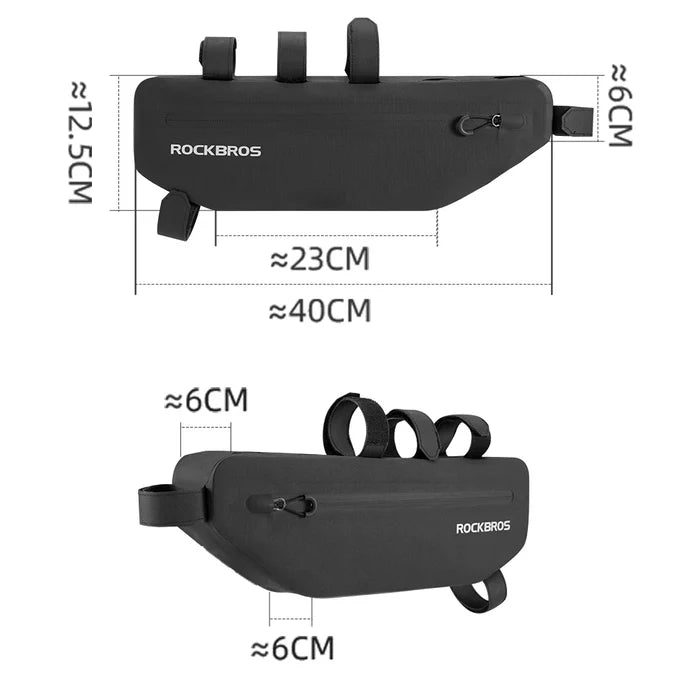 ROCKBROS Bike Frame Bag Waterproof Top Tube Triangle Bag #Size_3L