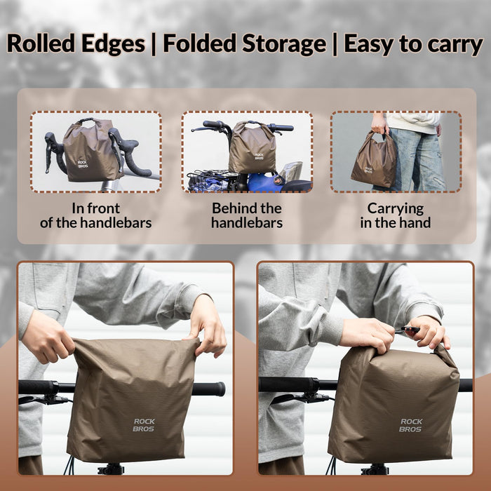 ROCKBROS Bike Handlebar Bag Adjustable & Waterproof Bicycle Basket Bag - ROCKBROS-UK