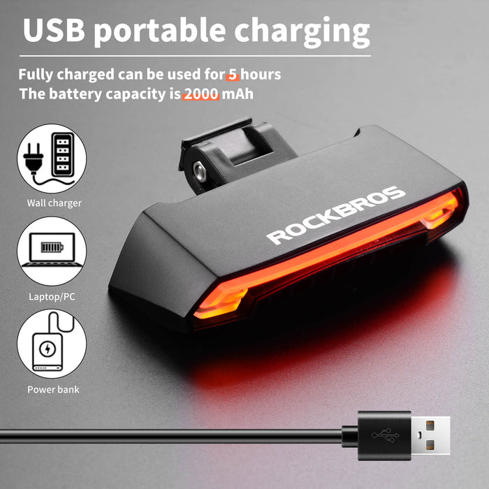 ROCKBROS Bike Laser Rear Light - ROCKBROS-UK