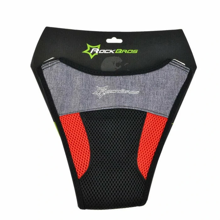 rockbros dual-layer sweat guard stretched between handlebar and seat-post on indoor road bike #Style_Type A