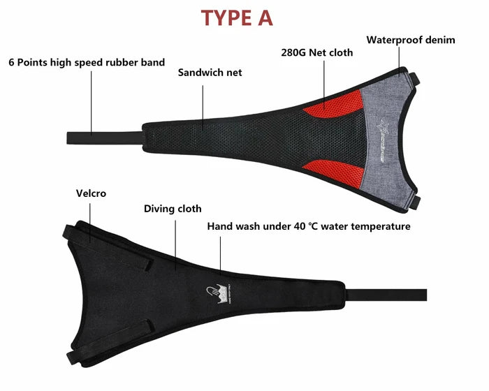 rockbros dual-layer sweat guard stretched between handlebar and seat-post on indoor road bike #Style_Type A