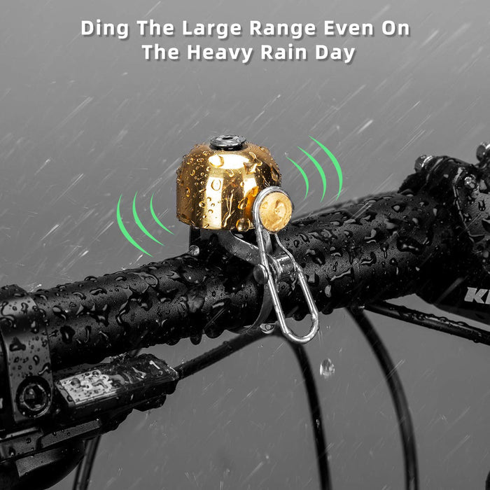 ROCKBROS Cycling Belll Ring Loud Handlebar Alarm Bicycle Bell #Color_Bright Silver