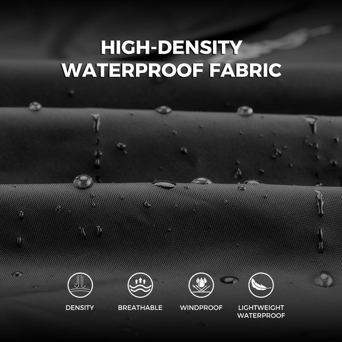 Reflective cycling rain jacket unisex windproof waterproof coat