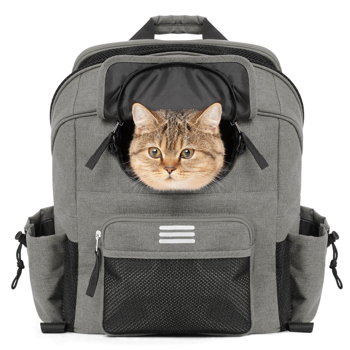rockbros folding bike handlebar bag h47 multifunctional pet carrier for cycling #Color_Grey