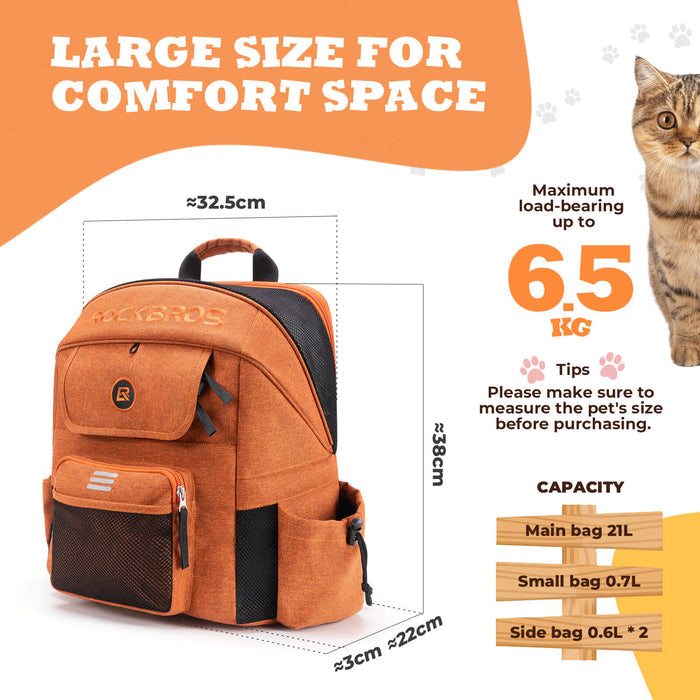 rockbros folding bike handlebar bag h47 multifunctional pet carrier for cycling