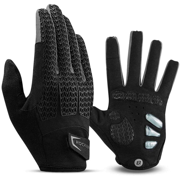 ROCKBROS Full Finger Cycling Gloves, Touchscreen Gel Padded MTB Gloves Winter - ROCKBROS-UK
