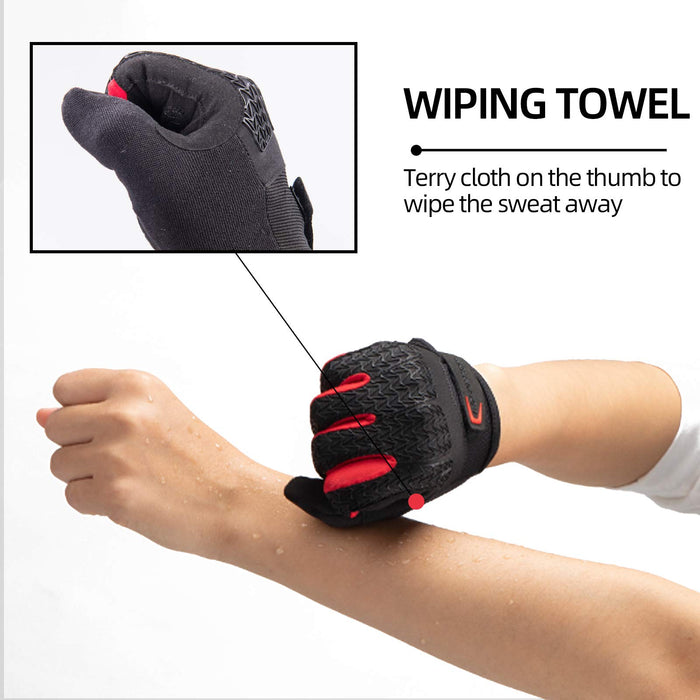 ROCKBROS Full Finger Cycling Gloves, Touchscreen Gel Padded MTB Gloves Winter - ROCKBROS-UK