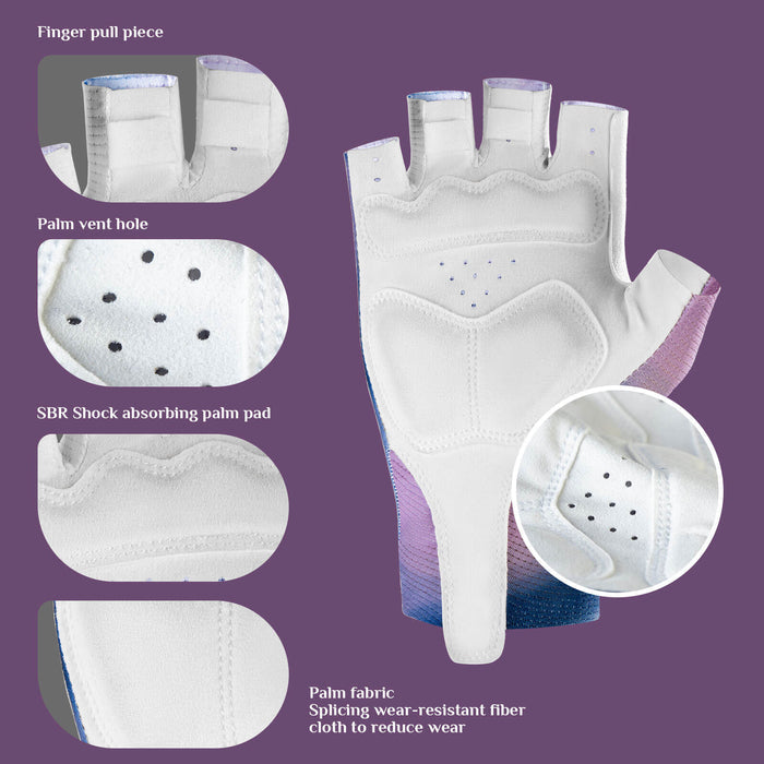 ROCKBROS Women's Half-Finger Cycling Gloves – Ride Comfortably, Grip Confidently!