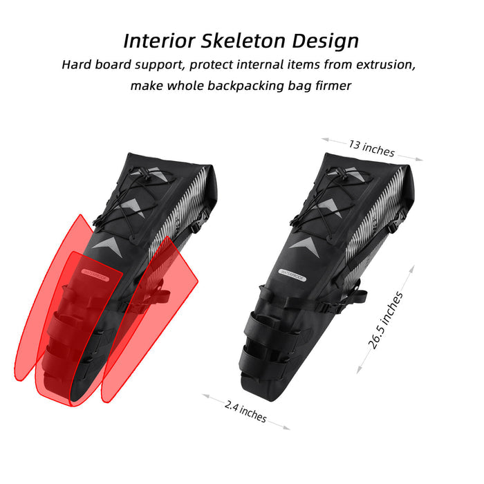 ROCKBROS IPX7 Waterproof 10L Large Capacity Bike Seat Bag