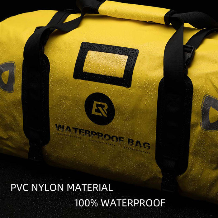 ROCKBROS Motorcycle Pannier Bag Waterproof Motorcycling Rear Seat Carrier #Color_Yellow