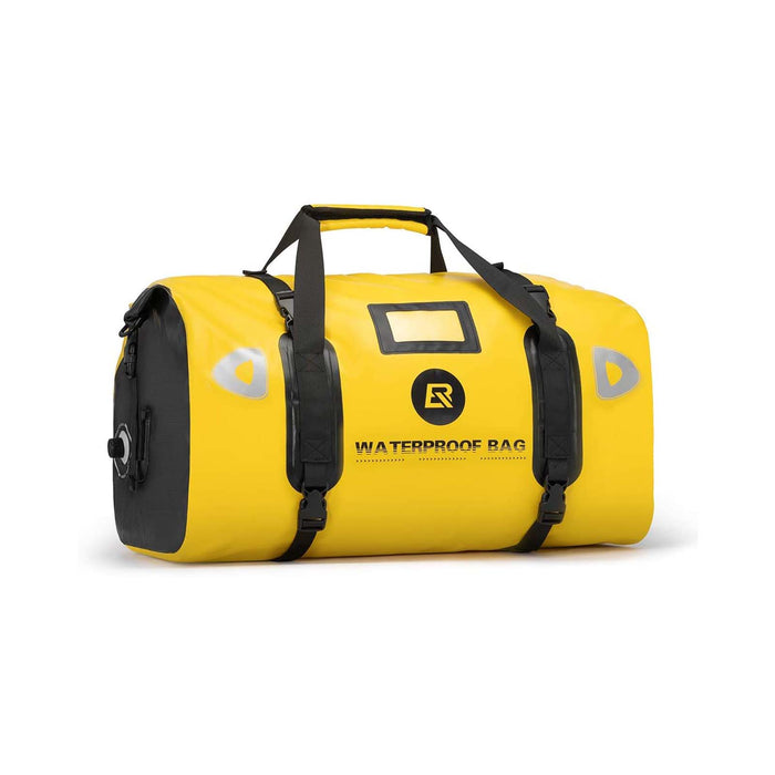 ROCKBROS Motorcycle Saddle Bag 100% Waterproof Travel Bag with Shoulder #Color_Yellow
