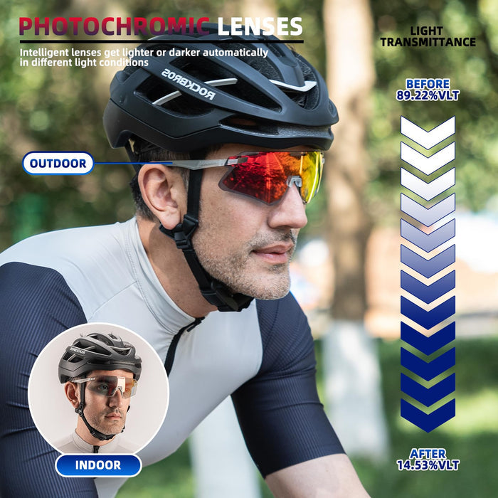 ROCKBROS Photochromic Cycling Sunglasses Frameless - SP318 - ROCKBROS-UK