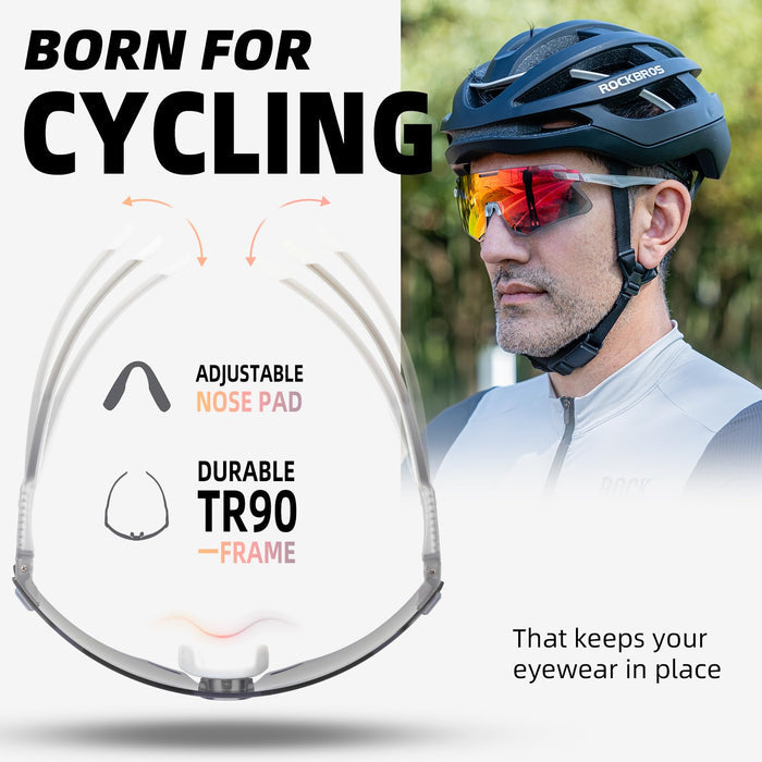 ROCKBROS Photochromic Cycling Sunglasses Frameless - SP318 - ROCKBROS-UK