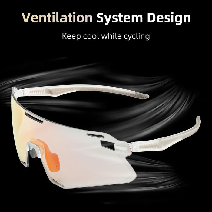 ROCKBROS Photochromic Cycling Sunglasses Frameless - SP318 - ROCKBROS-UK