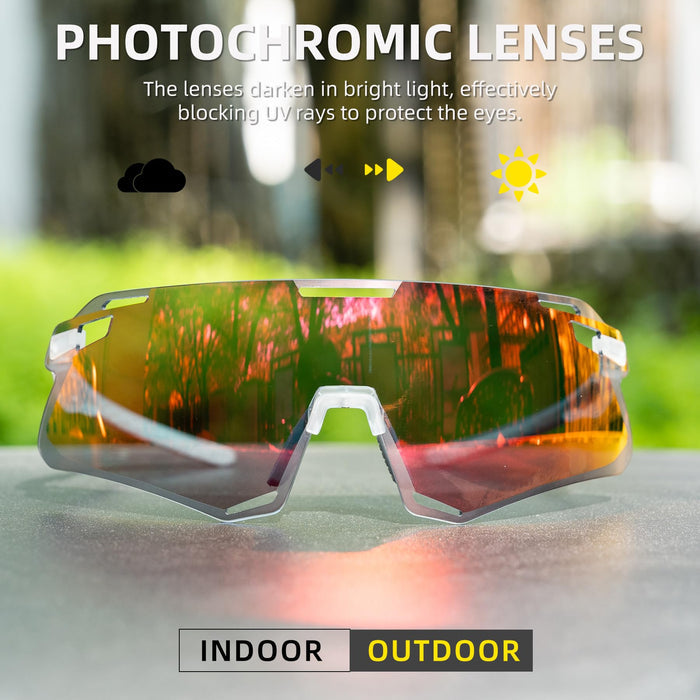 ROCKBROS Photochromic Cycling Sunglasses Frameless - SP318 - ROCKBROS-UK