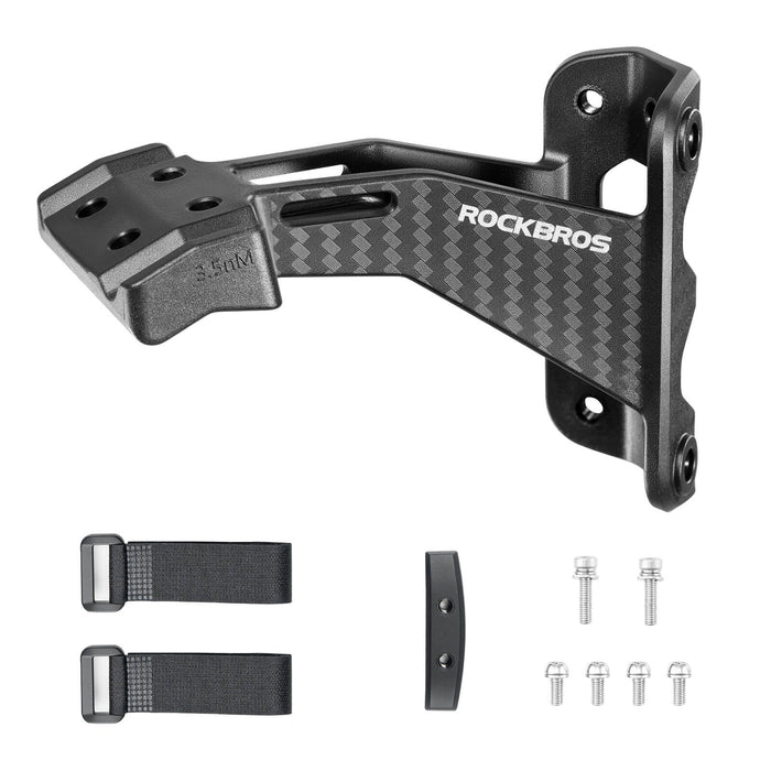 ROCKBROS rear saddle bottle cage mount, designed for triathlon and long-distance rides, allowing secure and accessible bottle placement behind the seat.