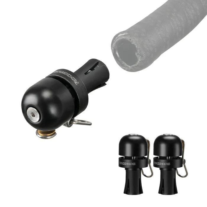 ROCKBROS Road Bike Bell Handlebar Plug – Smart, Compact & Loud! #Type_Black(2piece)