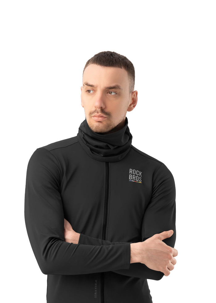 ROCKBROS Road-to-Sky Spring and Autumn Neck Bib #Color_Black