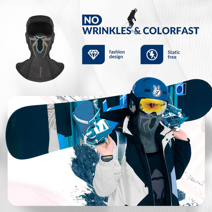 ROCKBROS Ski Mask Balaclava, Windproof Thermal Winter Mask for Cycling & Sports - ROCKBROS-UK