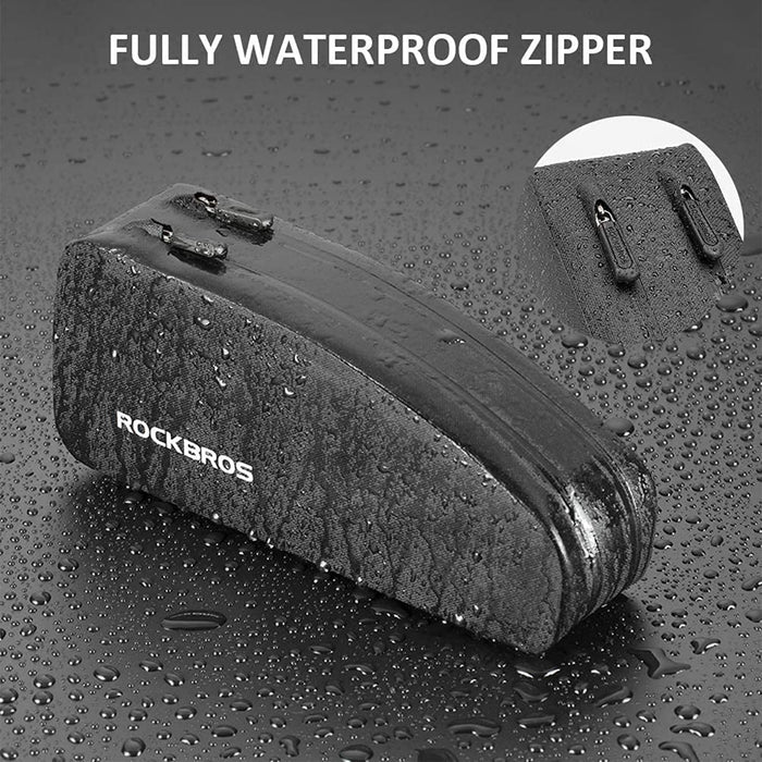 Rockbros Waterproof Top Tube Bag Bike Frame Bag with Double Zipper