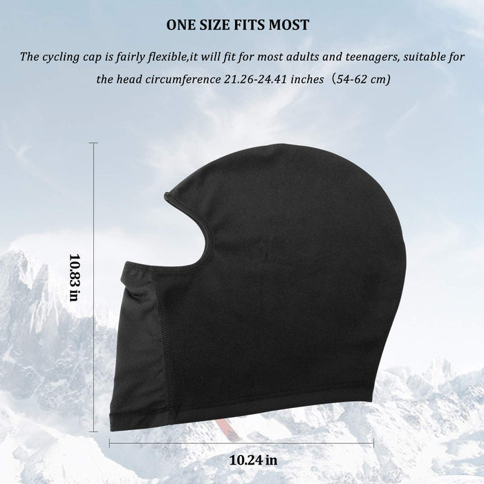 ROCKBROS Windproof Balaclava Winter Face Cover  Thermal Fleece Neck Warmer #Style_Black