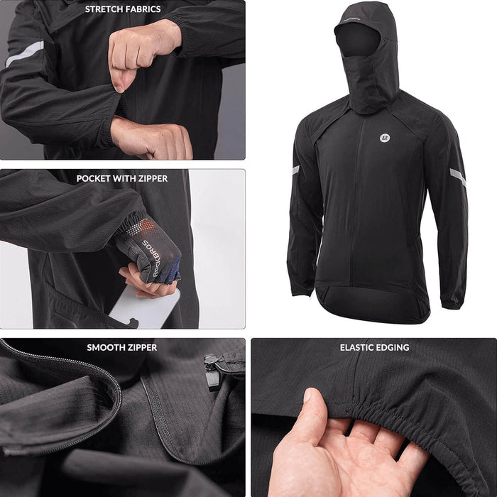 ROCKBROS Windproof Sunproof Reflective Design Cycling Jacket
