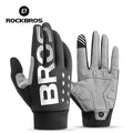 ROCKBROS winter cycling gloves, windproof and shockproof full-finger gloves, ideal for cold weather riding