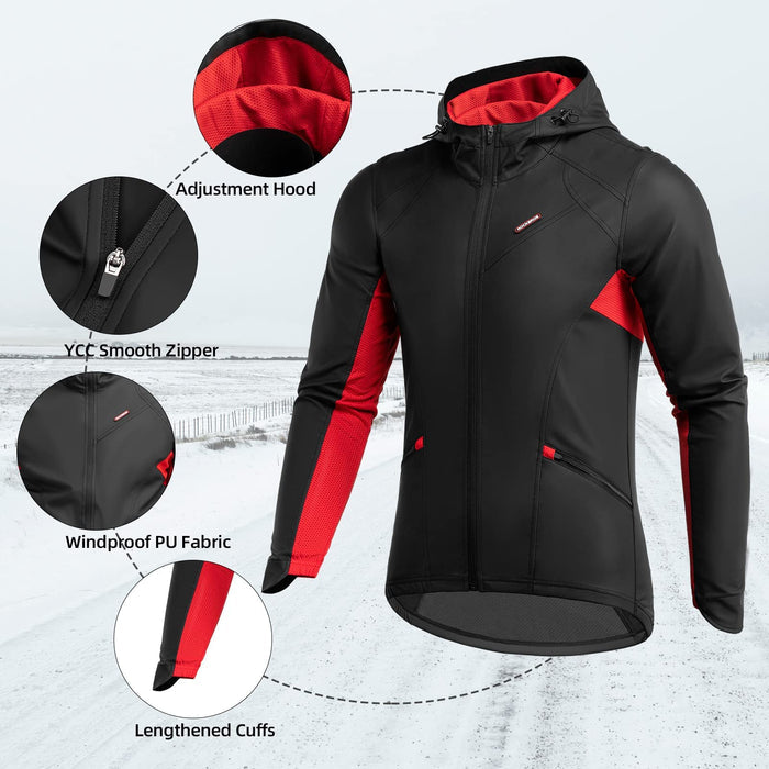 ROCKBROS Winter Cycling Suit Thermal Set Men's Cycling Jacket/Trouser