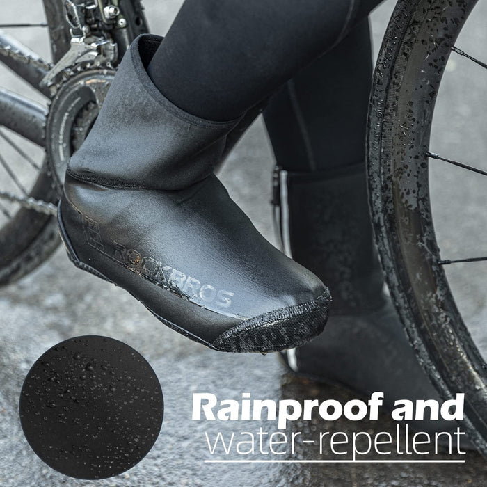 ROCKBROS Winter Reflective Waterproof Windproof Warm Cycling Shoe Cover